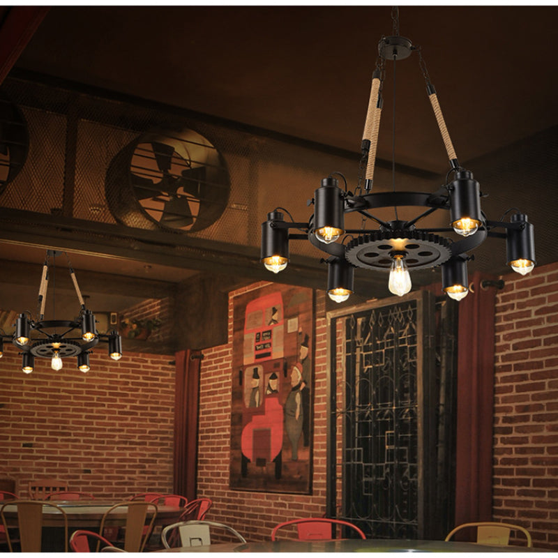Epoch Industrial LED Pendant Light Metal Rope Cafe Bar - Letslighting