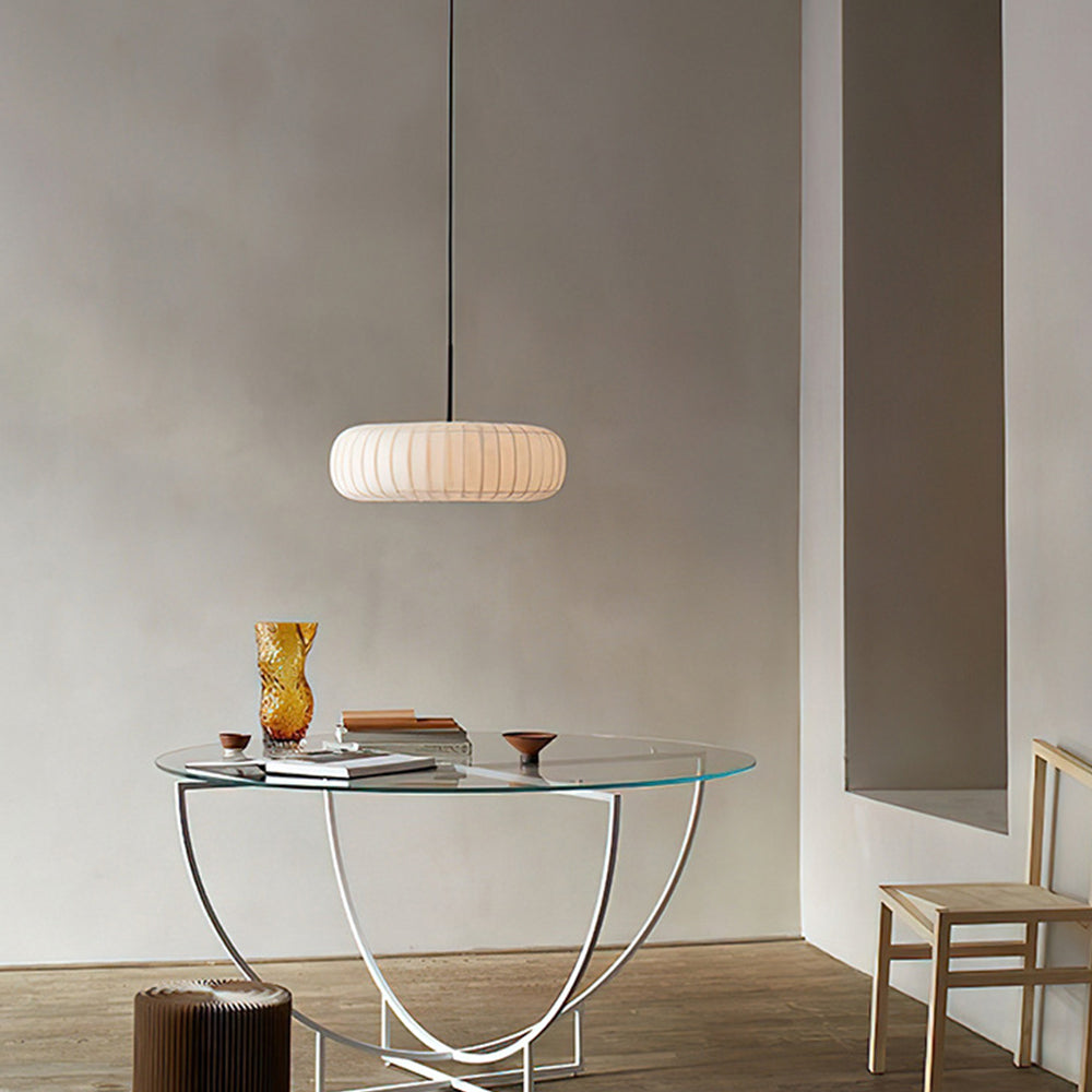 Ritta Creative Round Pendant Light Fabric Living Room Dining Room Hallway - Letslighting