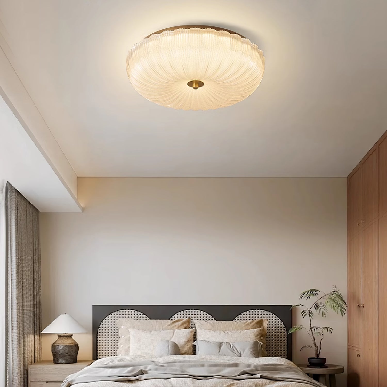 Kristy Ripple Glass Ceiling Light