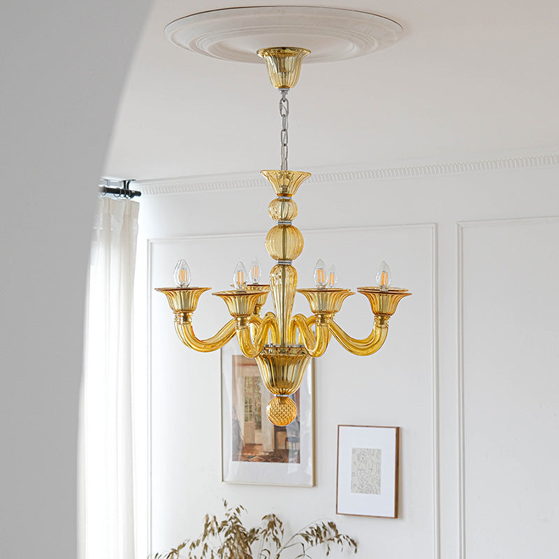 Silva Retro Chandelier Glass Dining Room Living Room - Letslighting