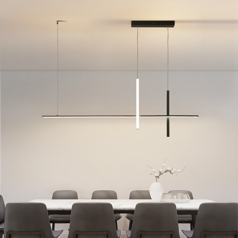 Arisha Modern Pendant Light /Acrylic Black/White Dining Room - Letslighting
