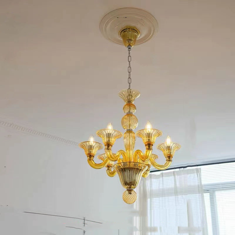 Silva Retro Chandelier Glass Dining Room Living Room - Letslighting
