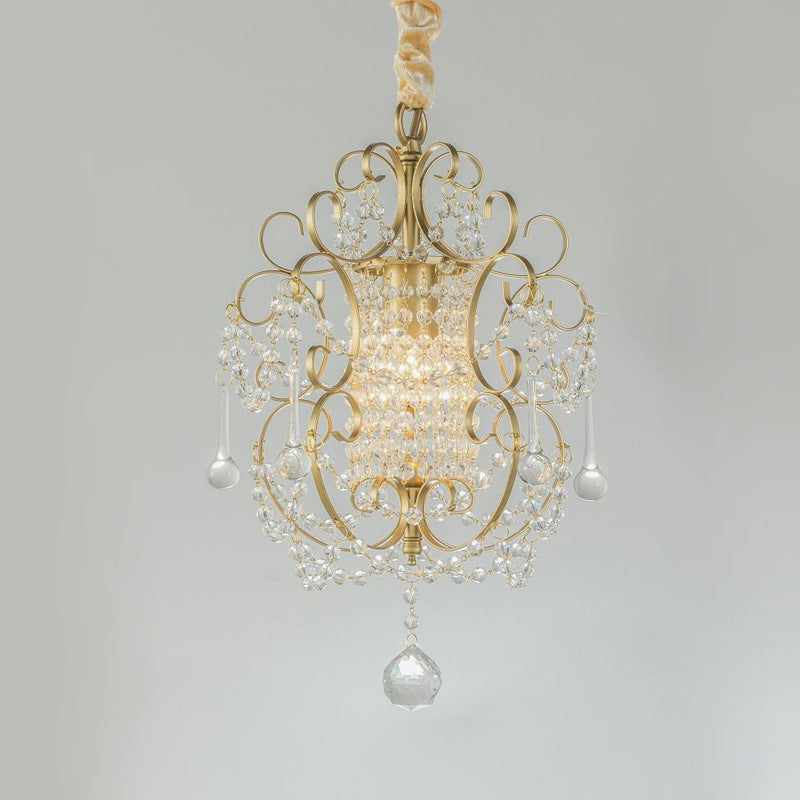 Silva Modern Metal Crystal Pendant Light Bedroom - Letslighting