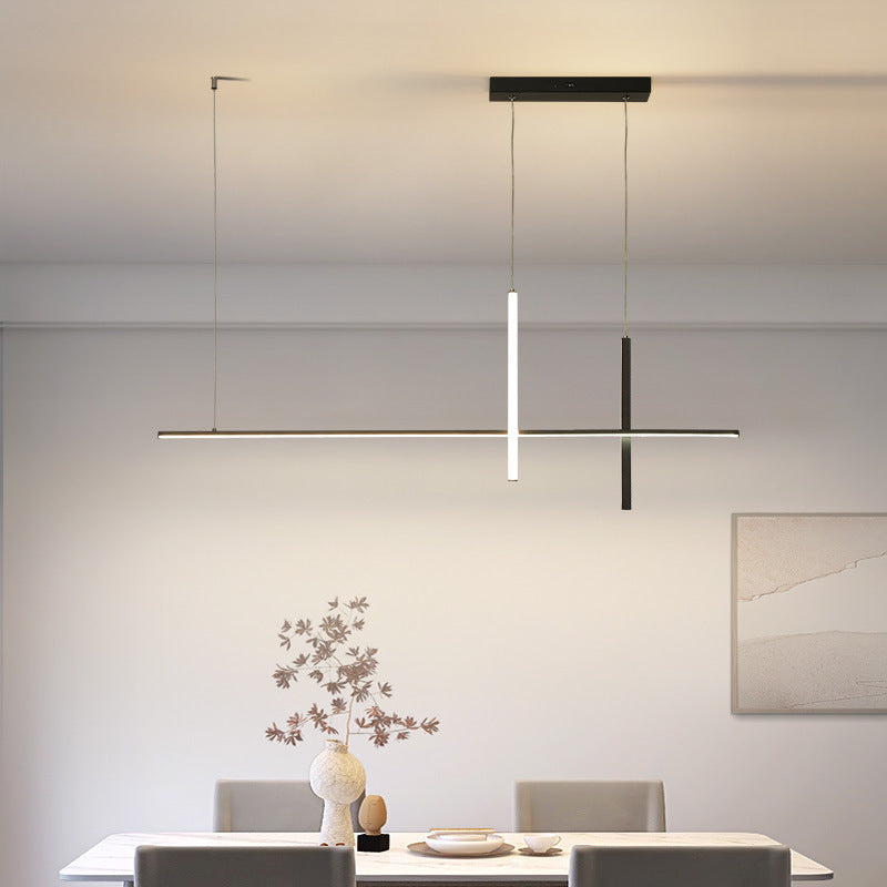 Arisha Modern Pendant Light /Acrylic Black/White Dining Room - Letslighting