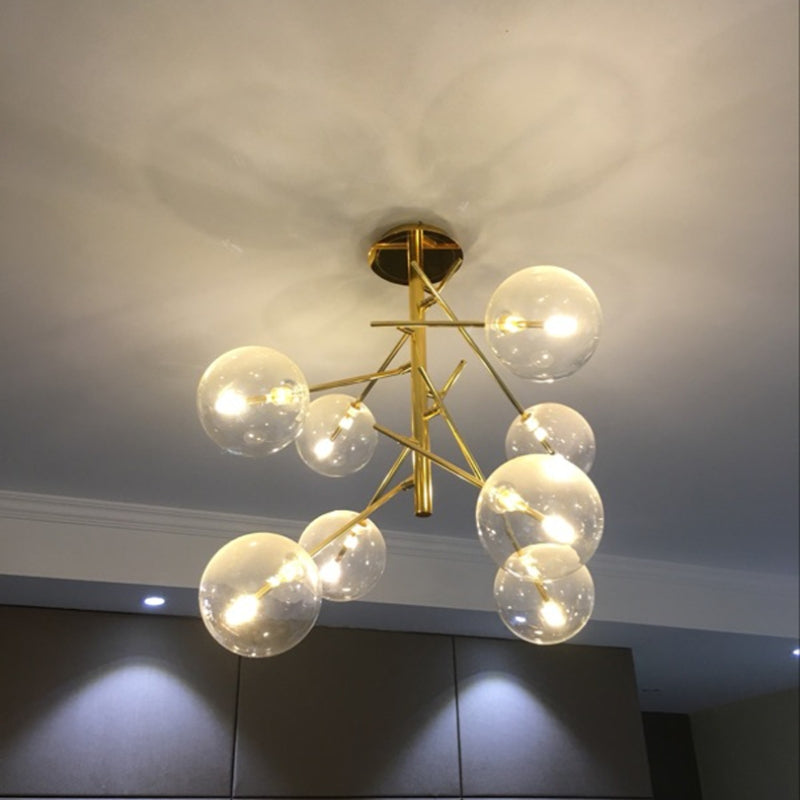 Valentina Bubble Branch Glass/Metal Chandelier, Kitchen/Dining Room
