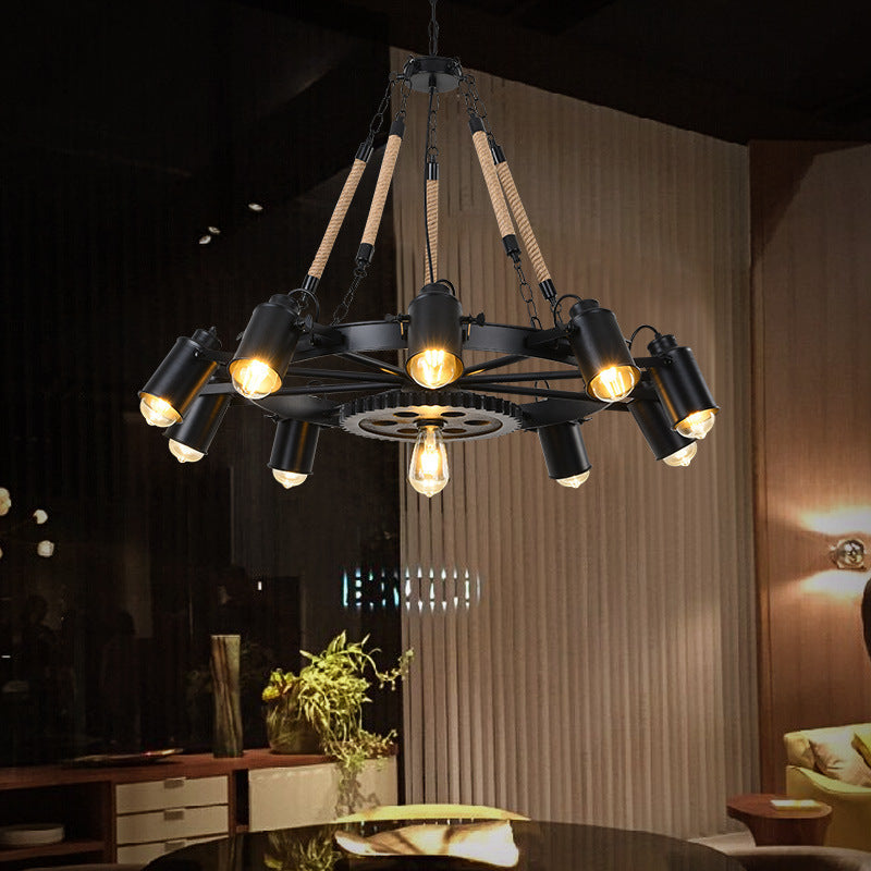 Epoch Industrial LED Pendant Light Metal Rope Cafe Bar - Letslighting