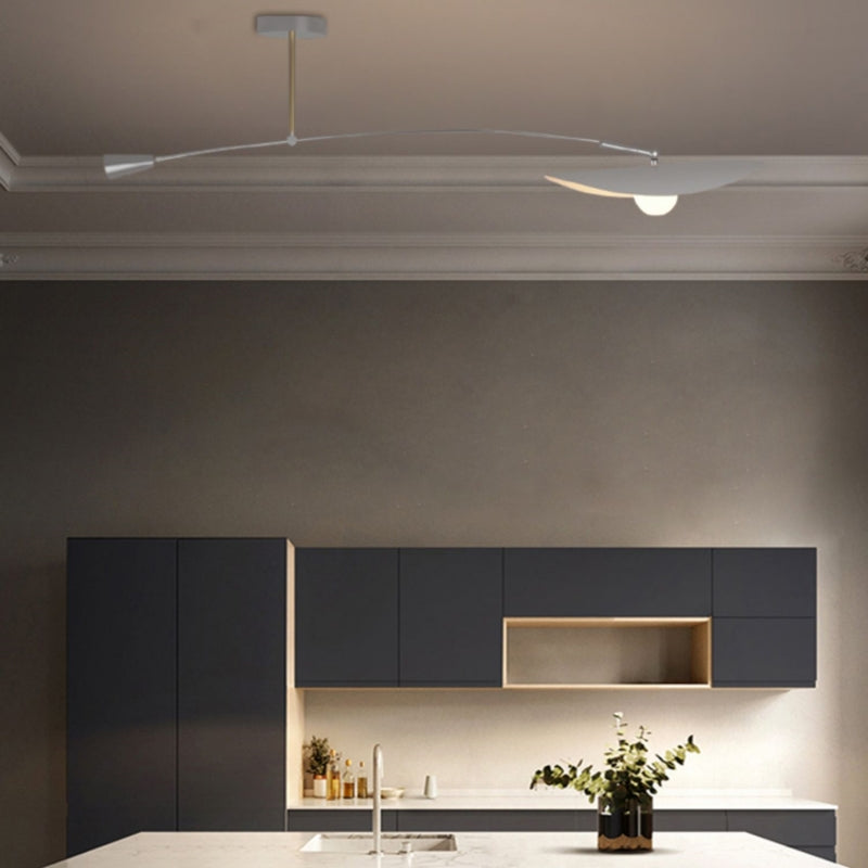 Arisha Minimalist LED Leaf Shaped Metal Pendant Light - Letslighting