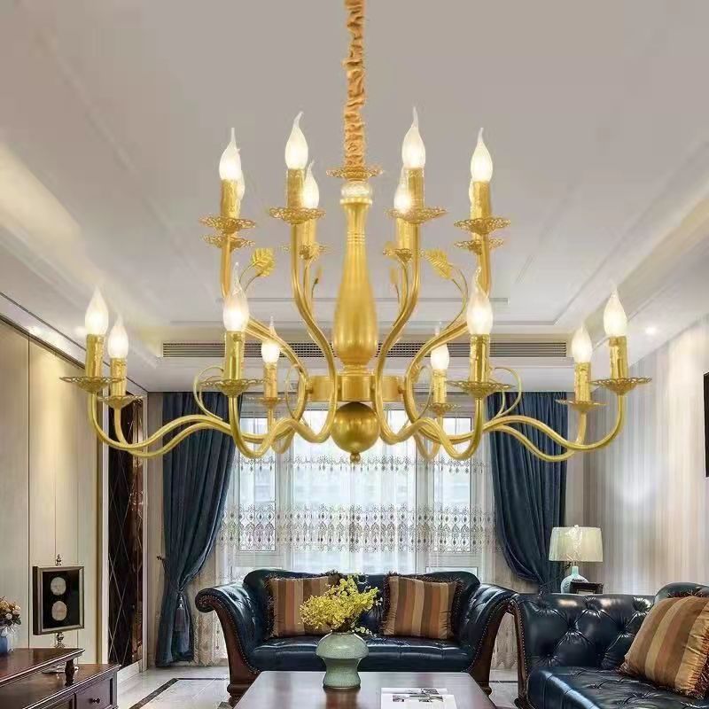 Silva Rustic Glass Chandelier Living Room Bedroom - Letslighting