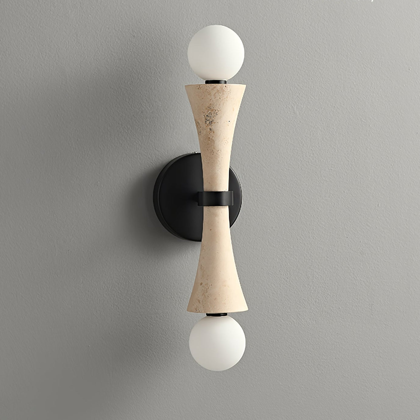 Oloriel Sculptural Travertine Wall Light - Letslighting