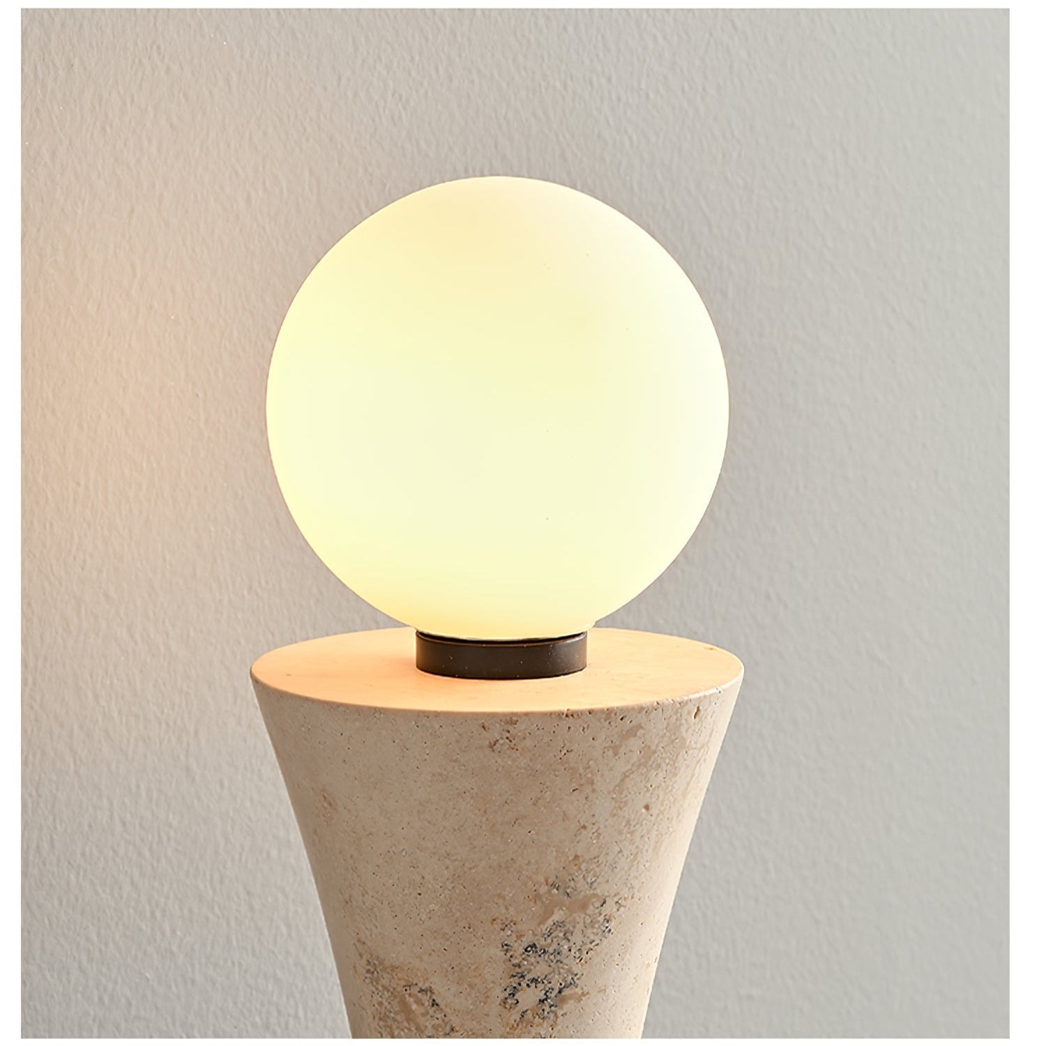 Oloriel Sculptural Travertine Wall Light - Letslighting