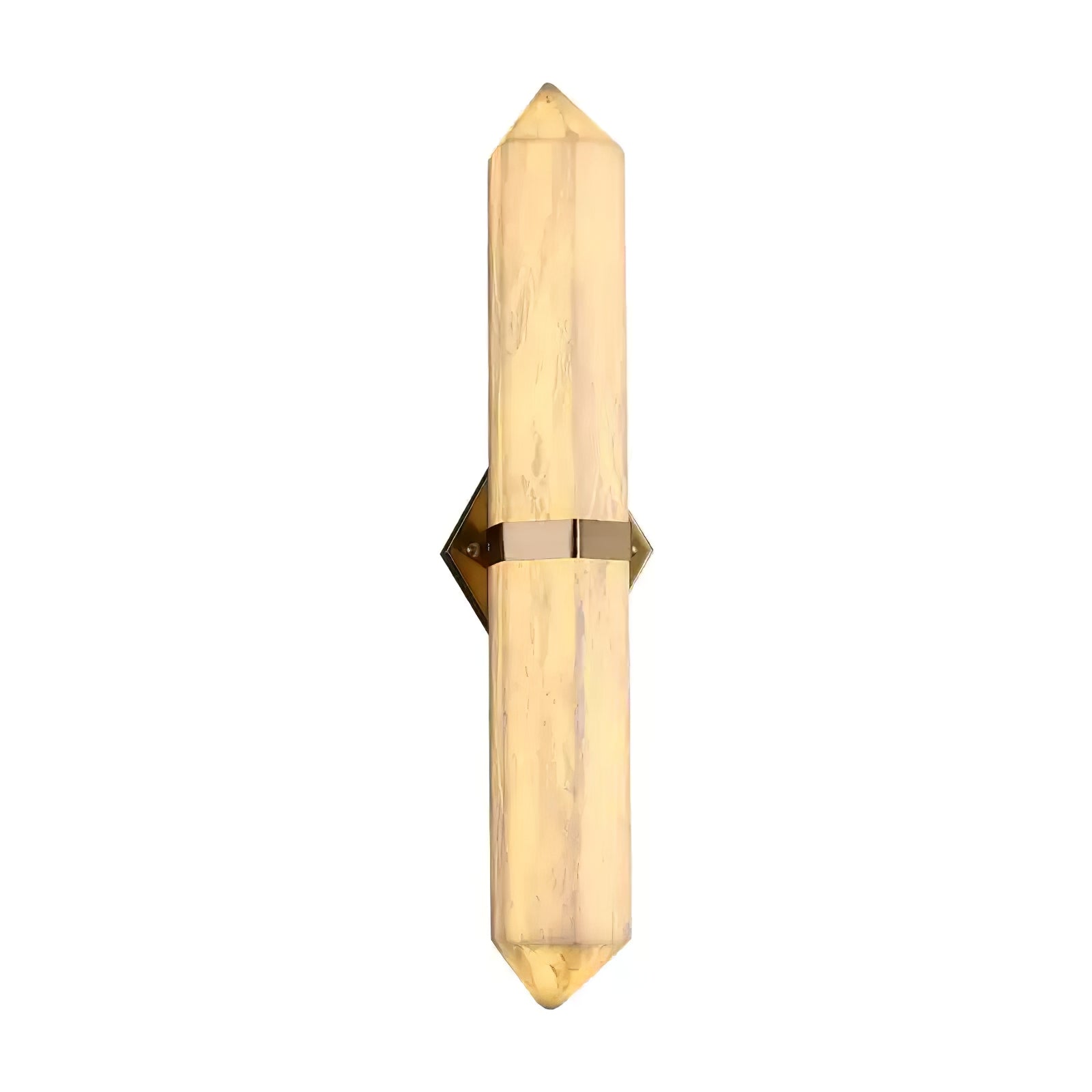 Obelisk Modern Metal & Alabaster Wall Light