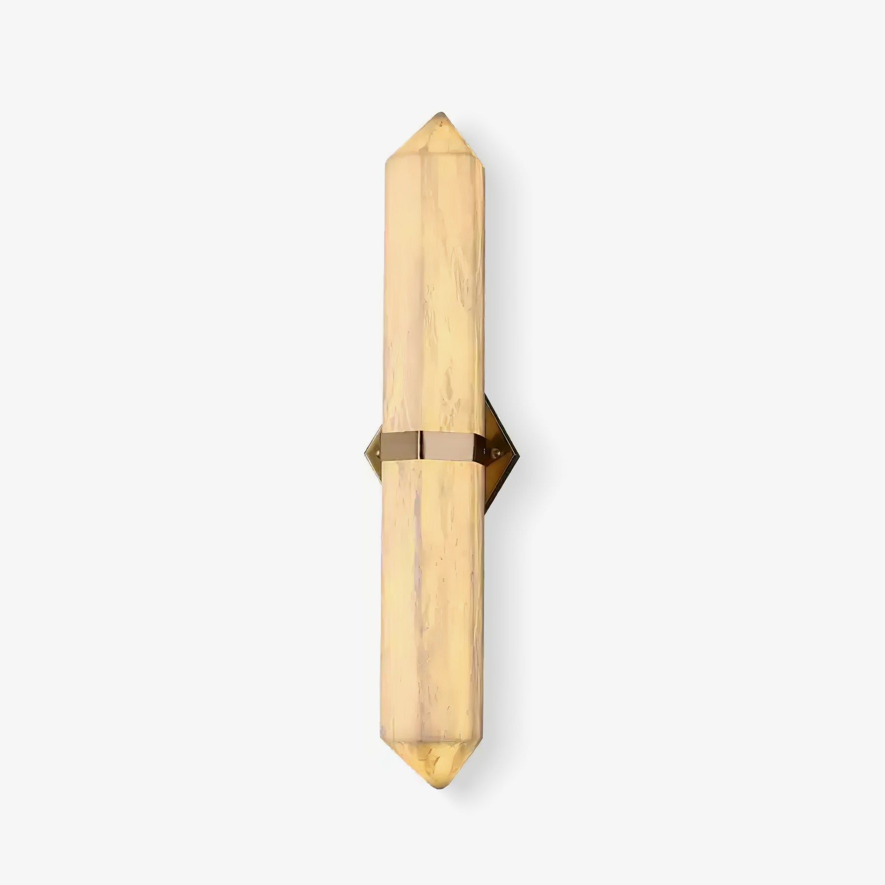 Obelisk Modern Metal & Alabaster Wall Light