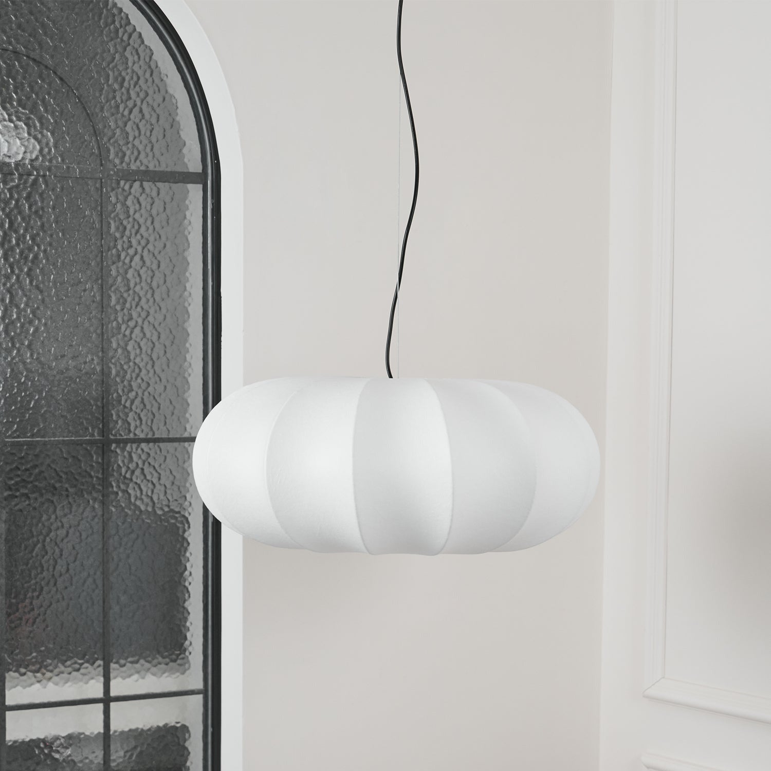 Ritta Pumpkin Pendant Light Silk - Letslighting