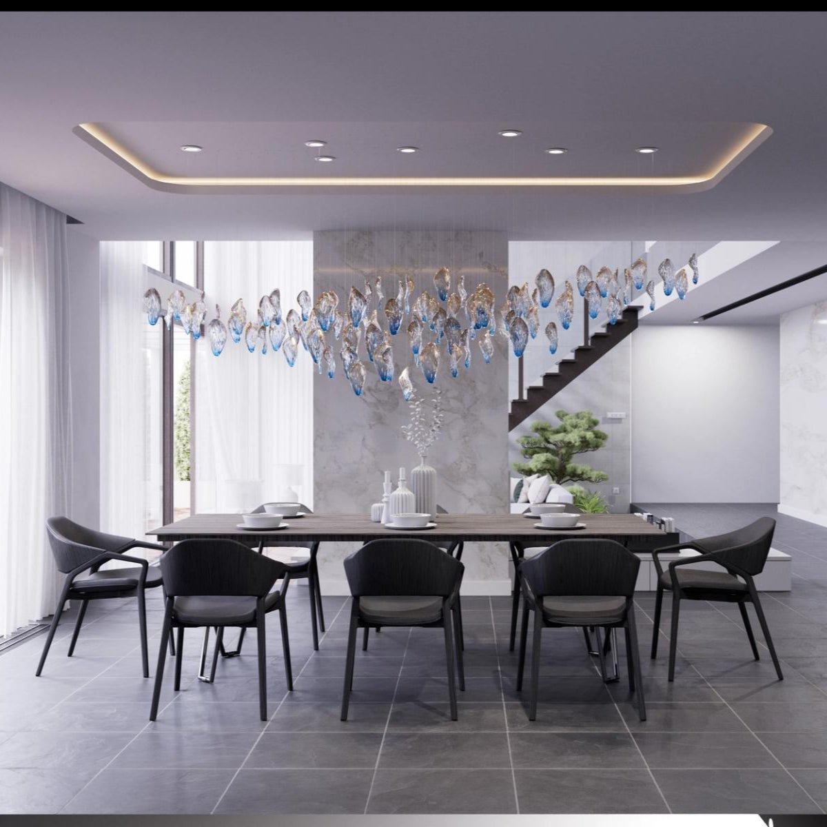 Ocean Drift Blown Glass Customize Chandelier - Letslighting