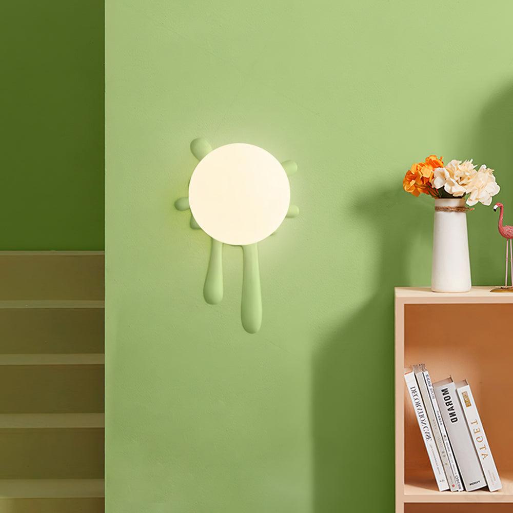 Wall Lamp Abstract Resin Splash Globe Light Playful Artistic - Letslighting