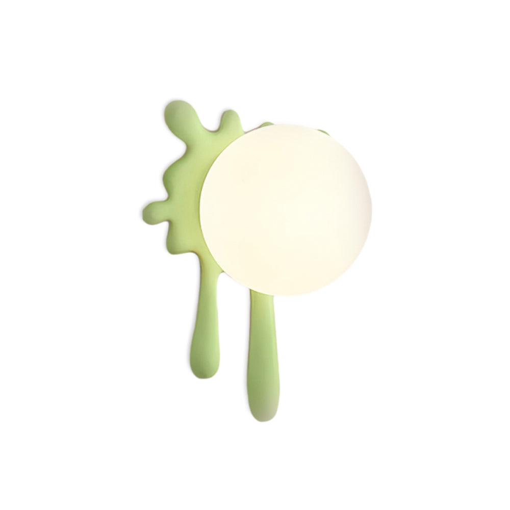 Wall Lamp Abstract Resin Splash Globe Light Playful Artistic - Letslighting