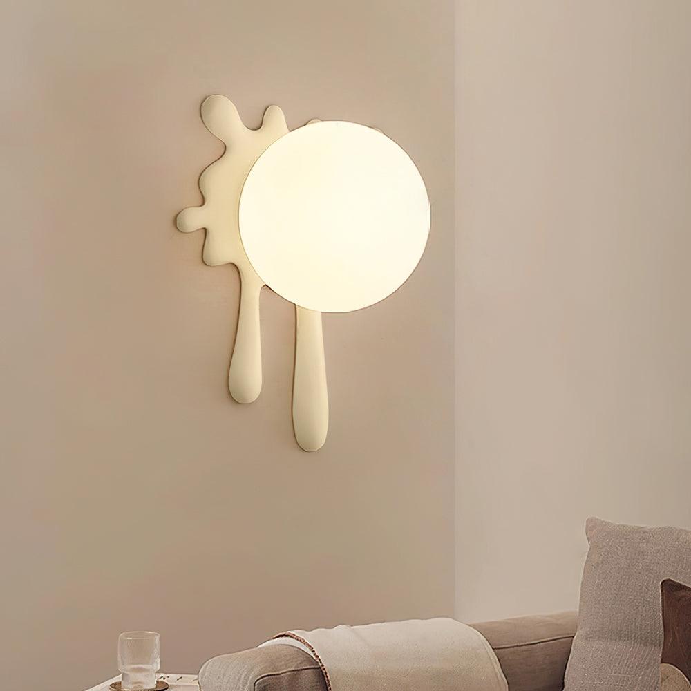 Wall Lamp Abstract Resin Splash Globe Light Playful Artistic - Letslighting