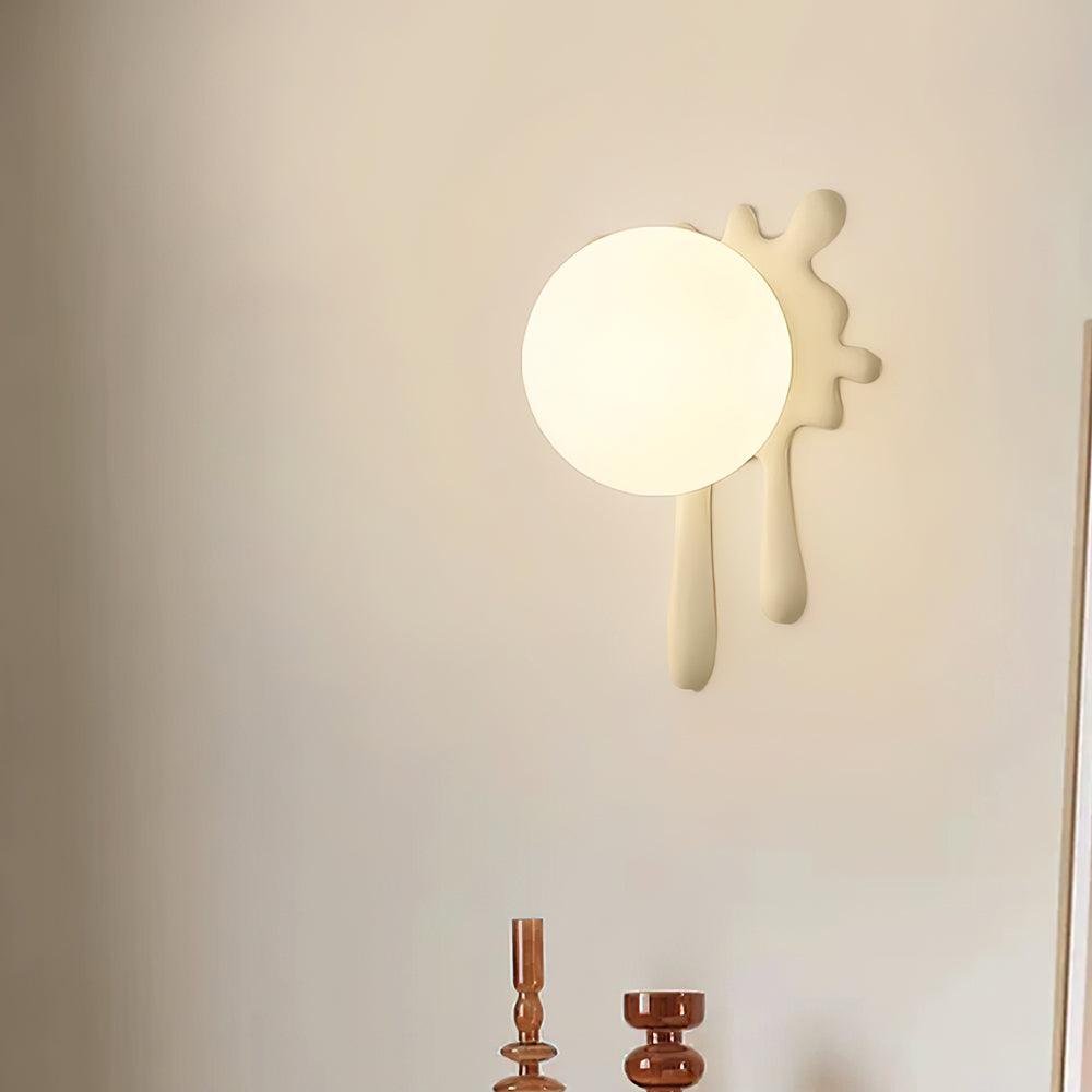 Wall Lamp Abstract Resin Splash Globe Light Playful Artistic - Letslighting