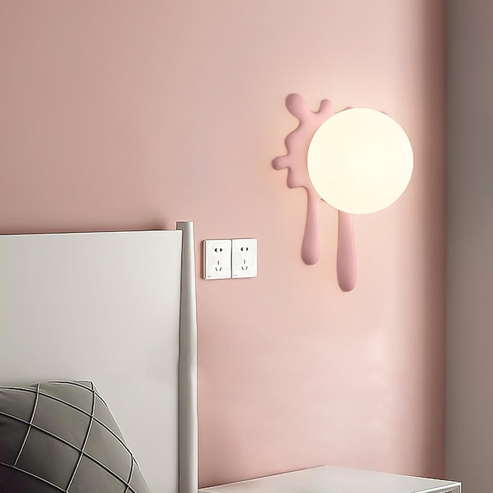 Wall Lamp Abstract Resin Splash Globe Light Playful Artistic - Letslighting