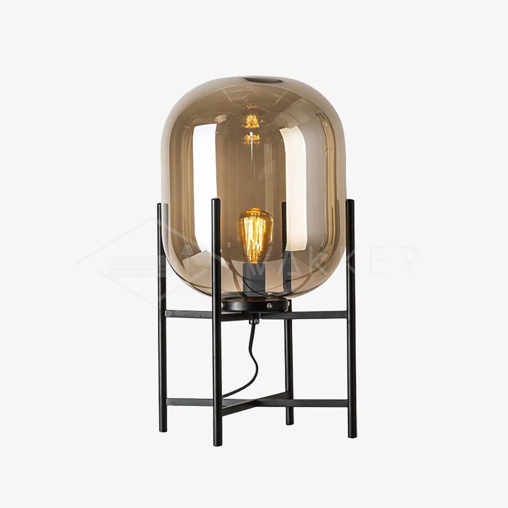 Halope Glass Industrial Table Lamp - Letslighting