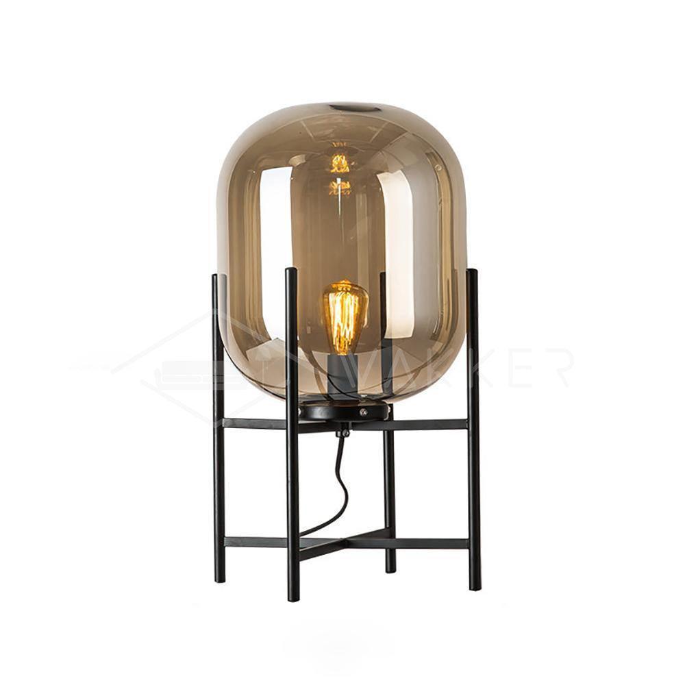 Halope Glass Industrial Table Lamp - Letslighting