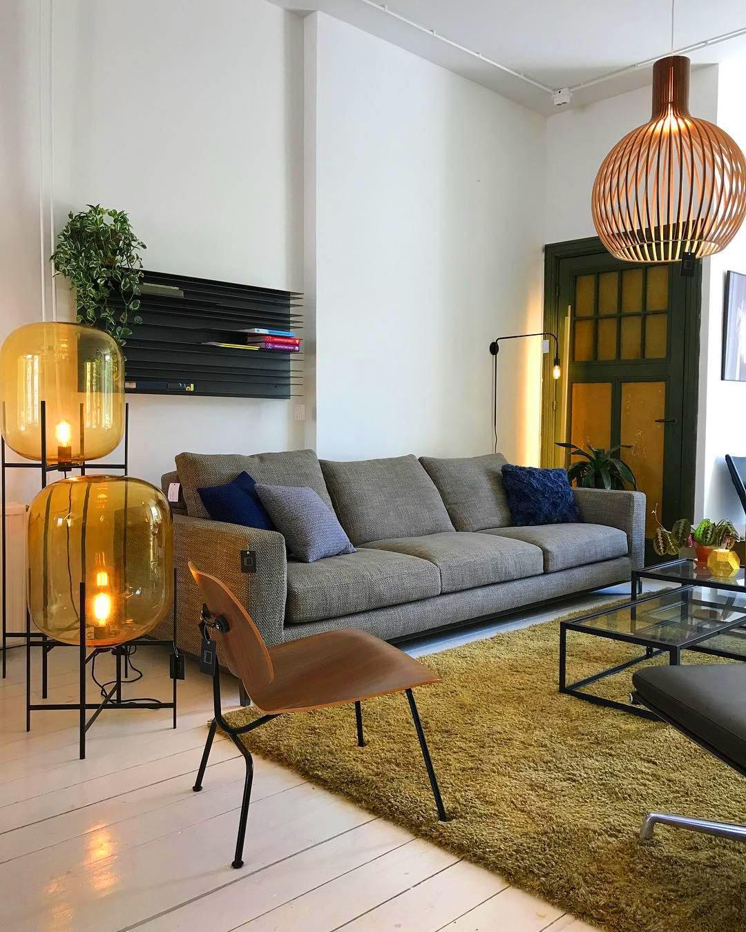 Zevia Glass Industrial Floor lamp - Letslighting