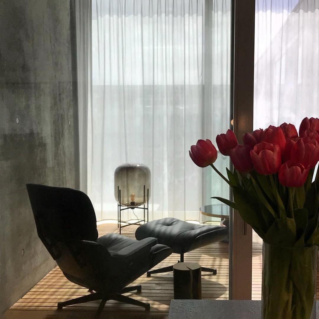 Zevia Glass Industrial Floor lamp - Letslighting