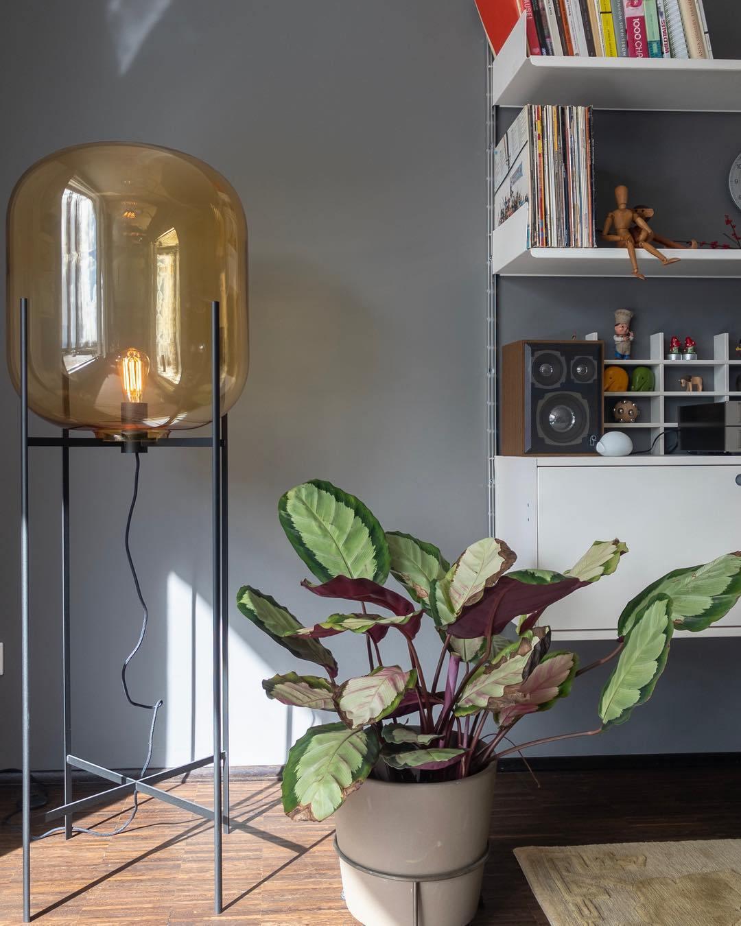 Zevia Glass Industrial Floor lamp - Letslighting