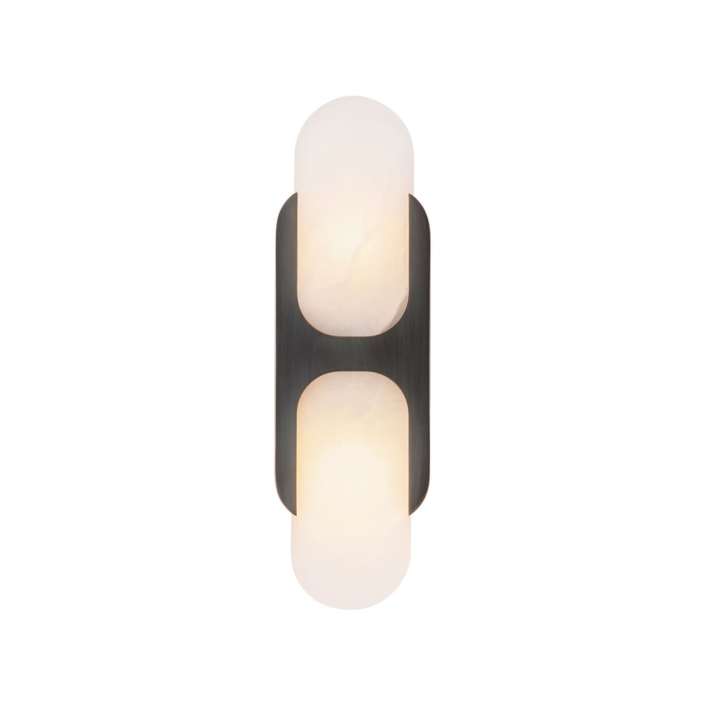 Ulthaora Double Globe Alabaster Wall Ligh