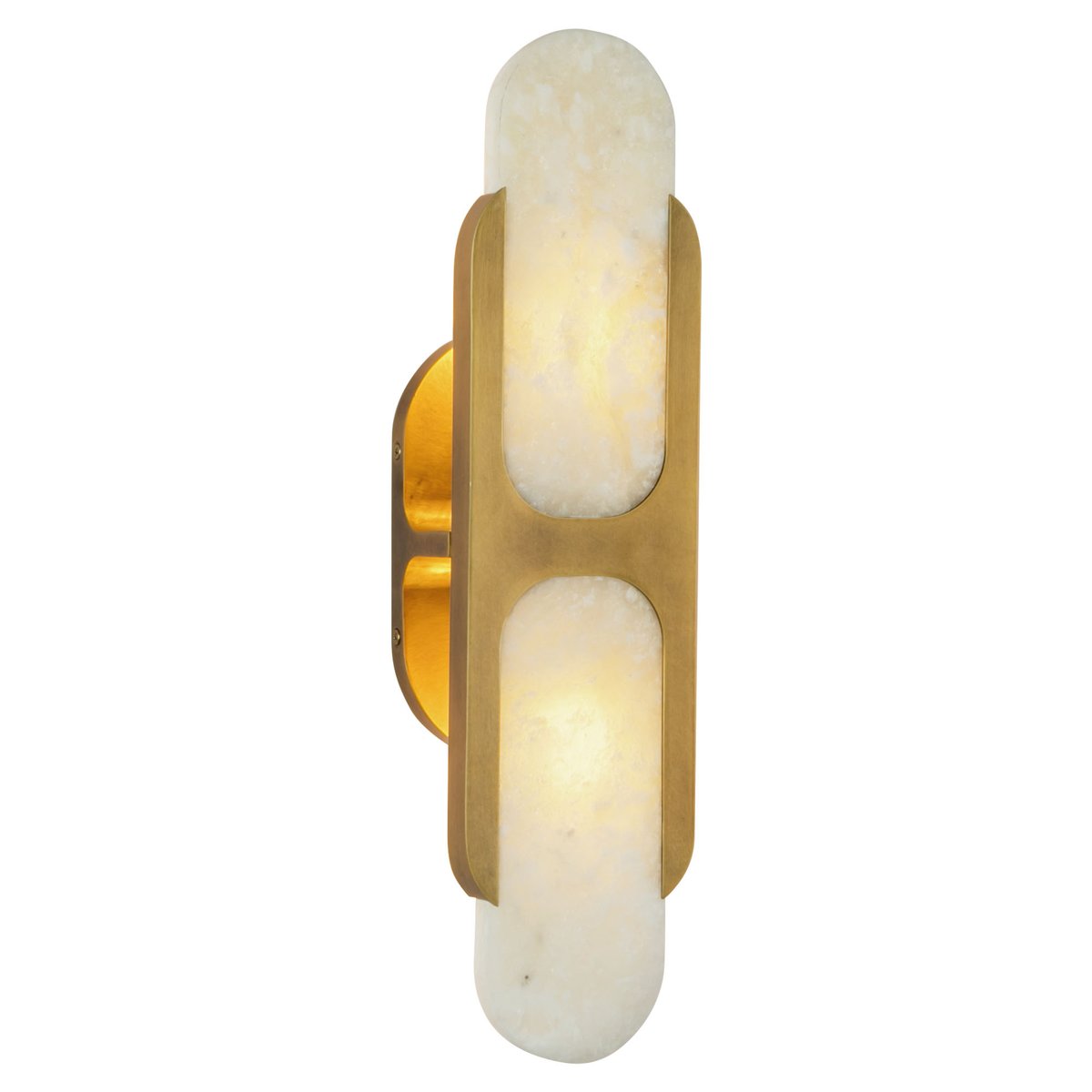 Ulthaora Double Globe Alabaster Wall Ligh