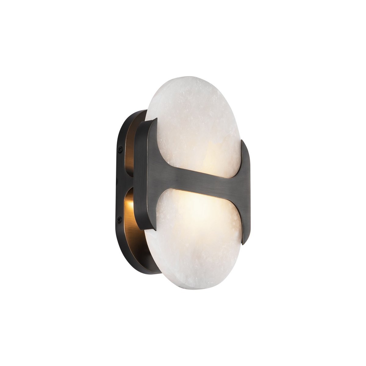 Ulthaora Double Globe Alabaster Wall Ligh