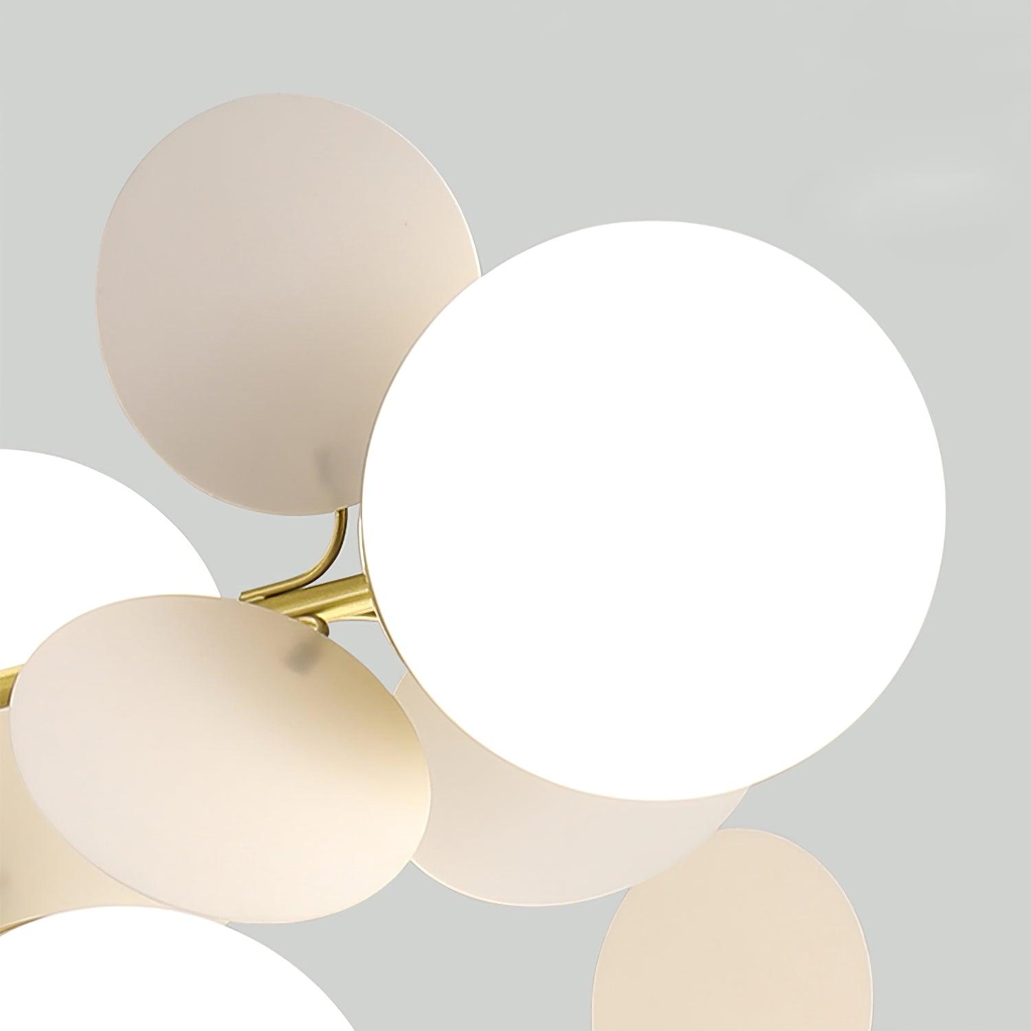 Lustra Chandelier Off White Tree Eight Open Shades - Letslighting