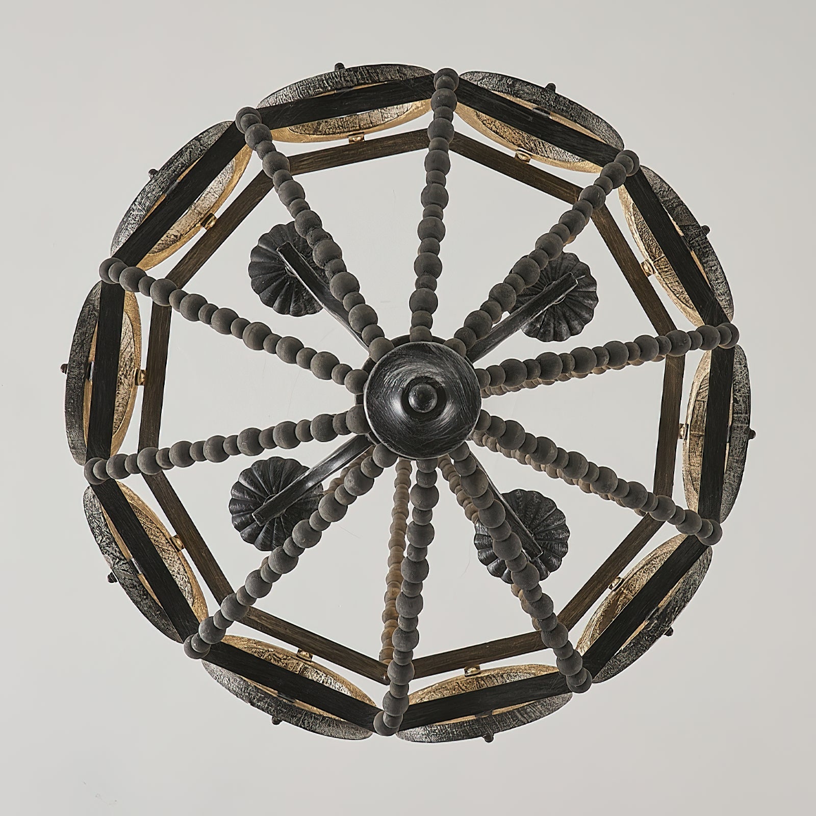 Zasorila Vintage Wooden Chandelier - Letslighting
