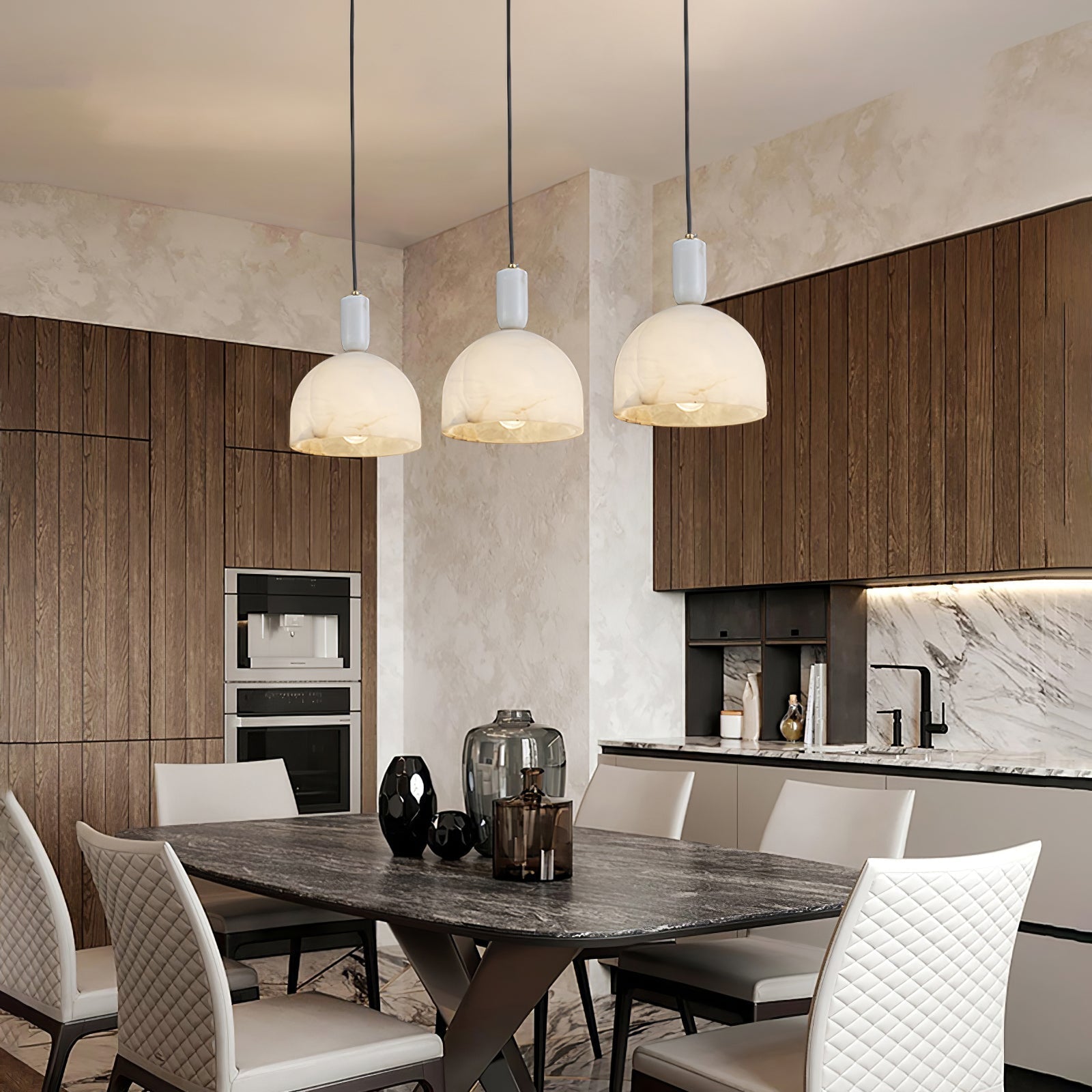Ulcaris Modern Minimalist Alabaster Pendnat Light - Letslighting