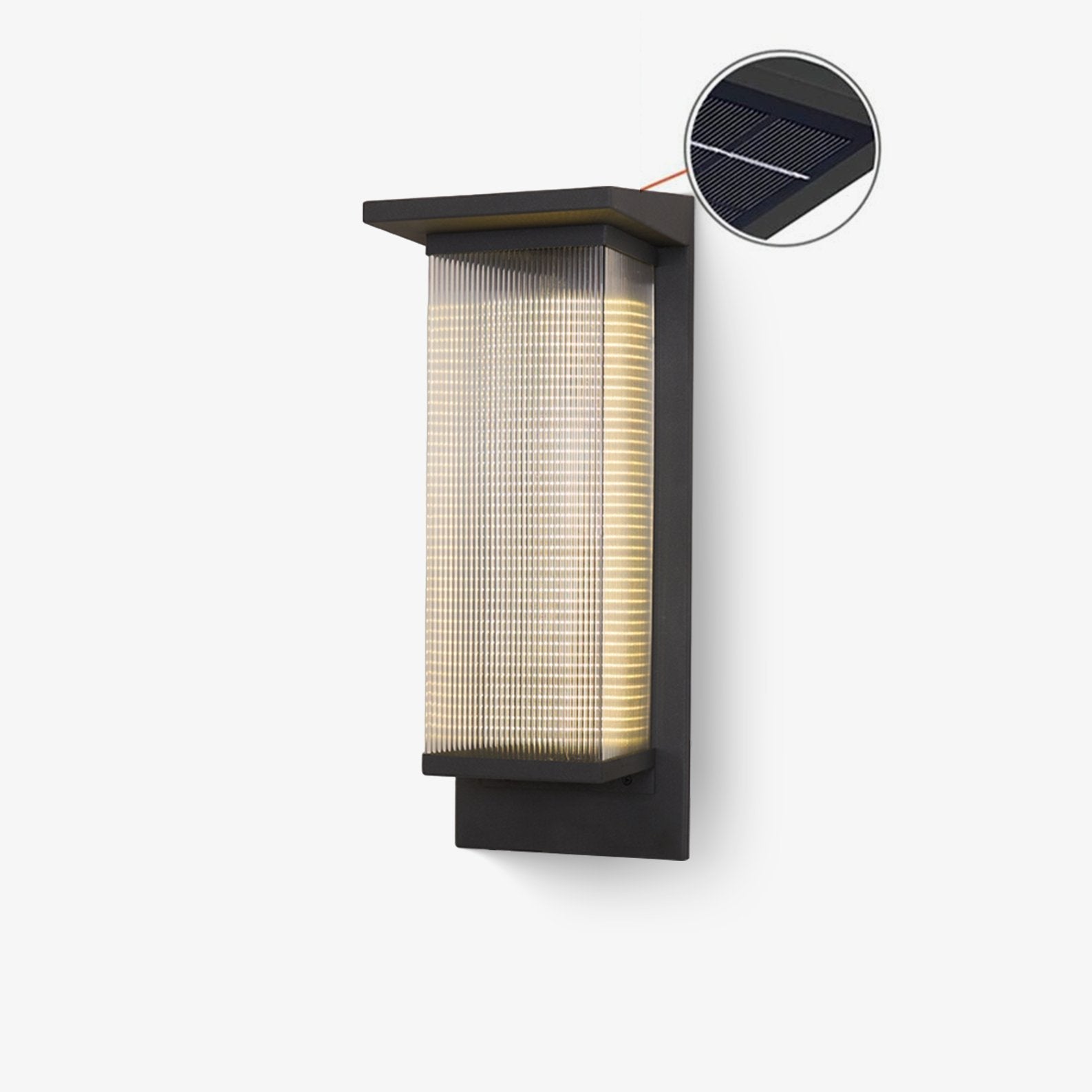 Dependable Unique Box Solar Outdoor Wall Lamp - Letslighting