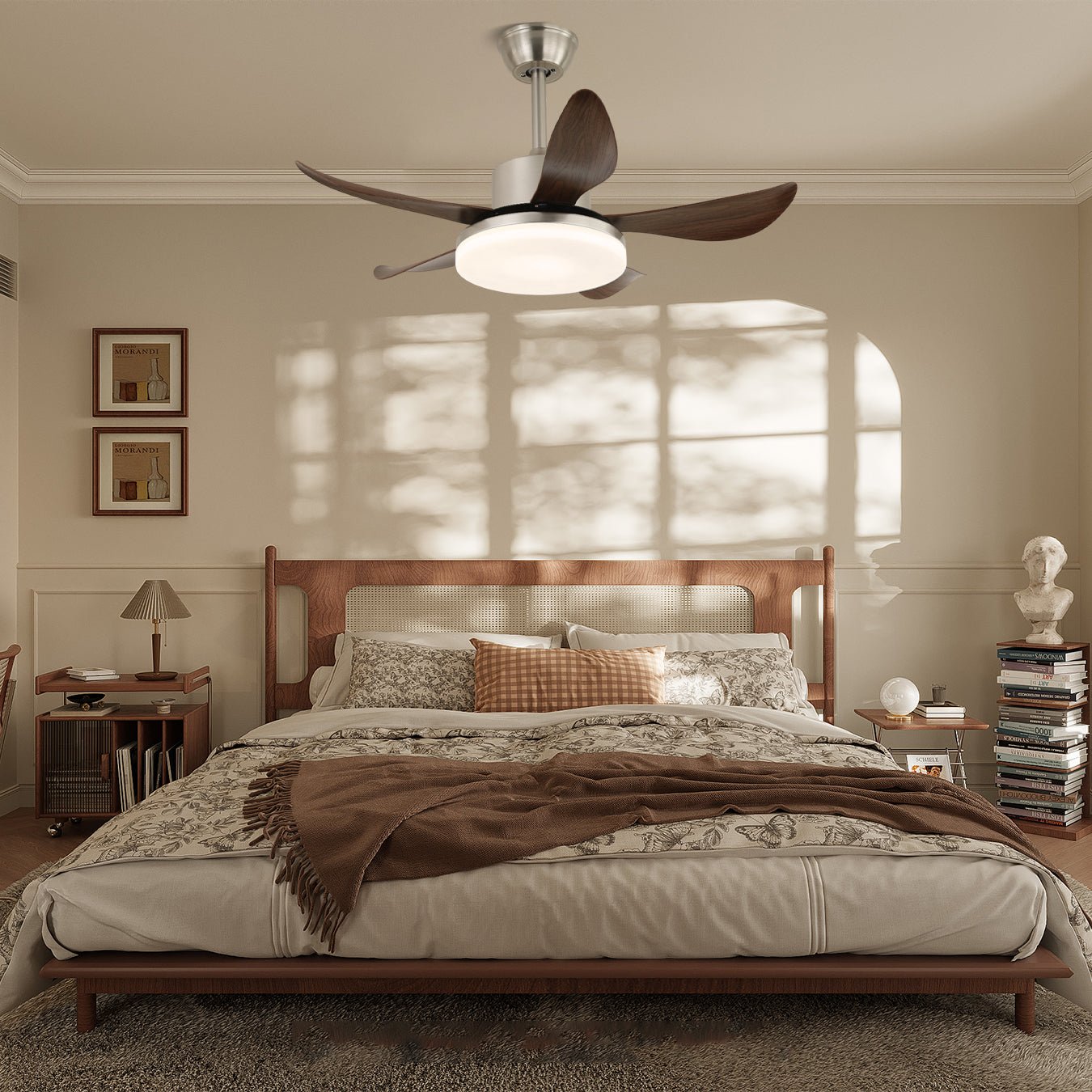 Nerra Modern Wood Ceiling Fan Light - Letslighting