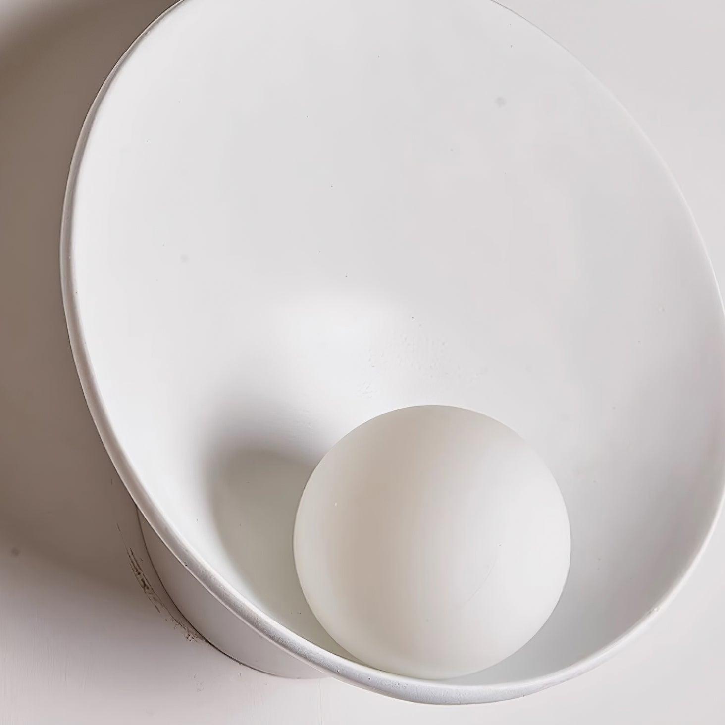 Wall Light Resin Cup Shade Accent Minimalist Cozy - Letslighting