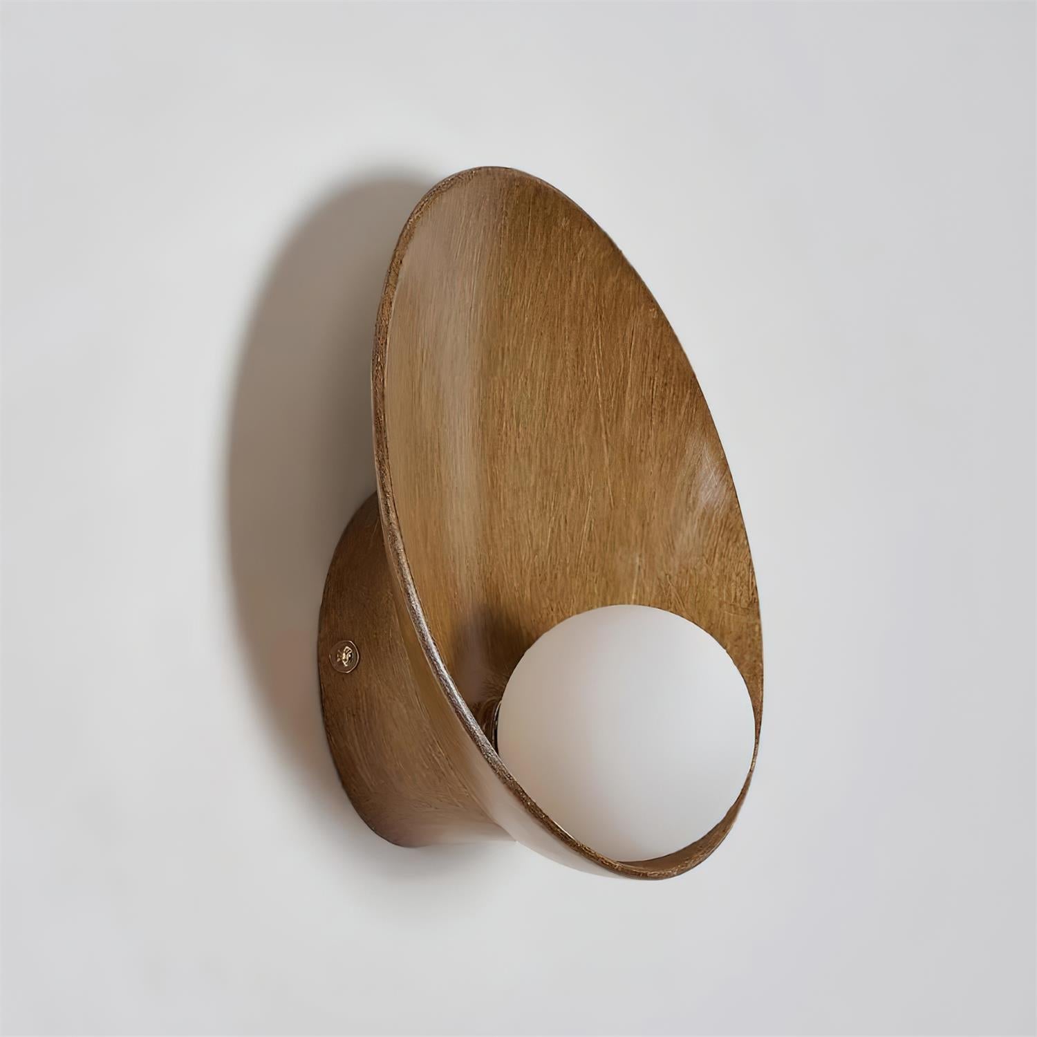 Wall Light Resin Cup Shade Accent Minimalist Cozy - Letslighting