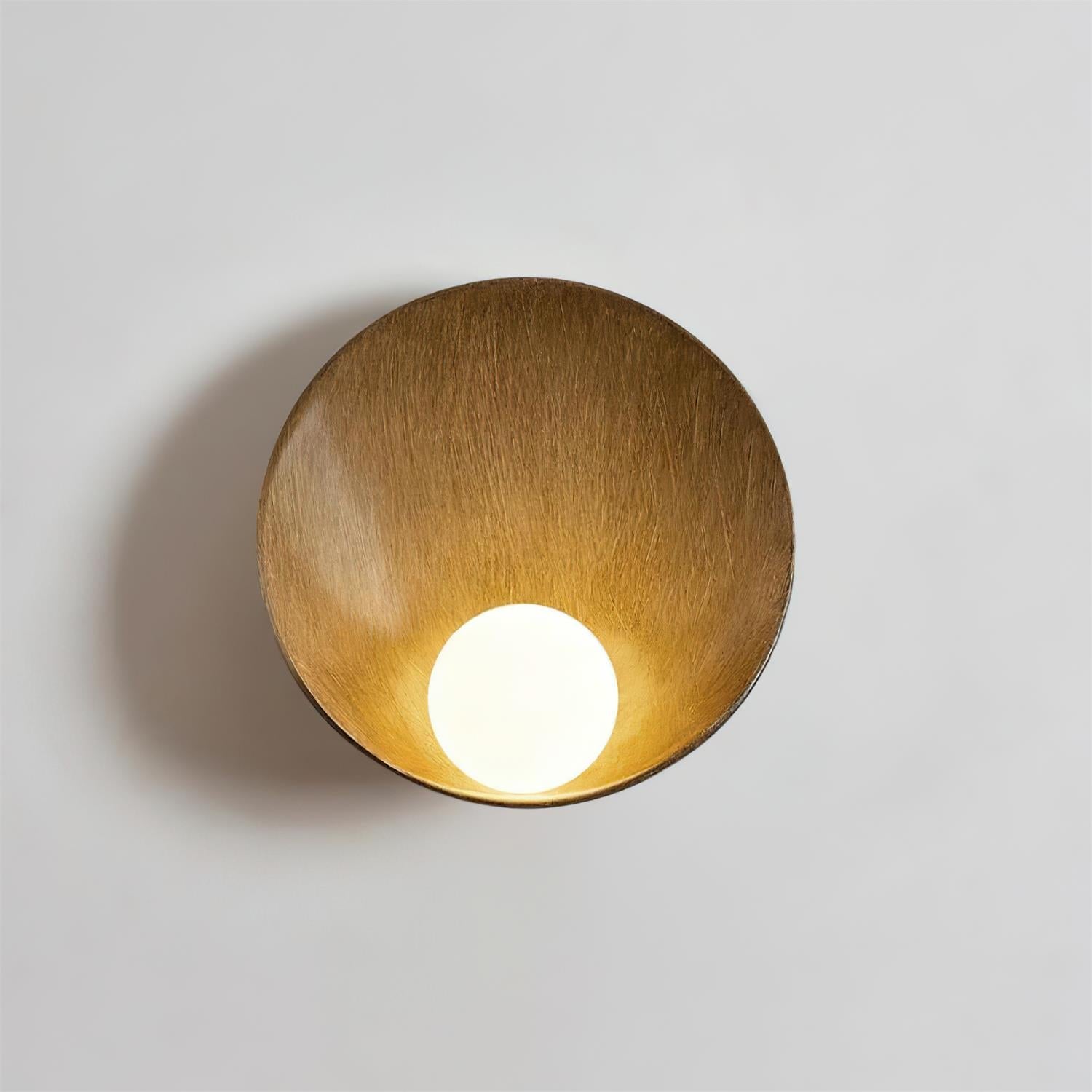 Wall Light Resin Cup Shade Accent Minimalist Cozy - Letslighting