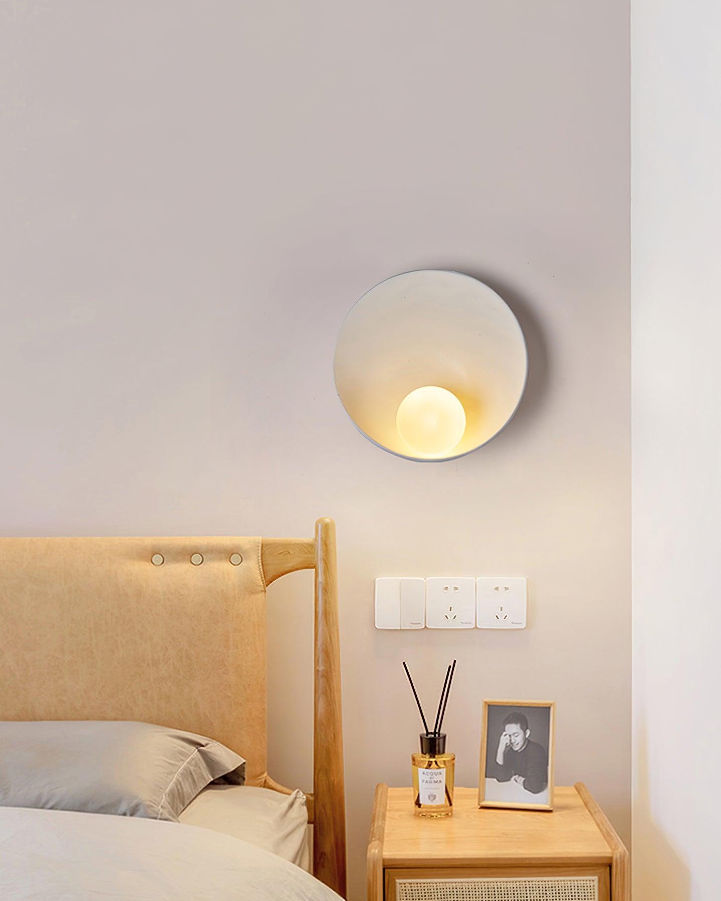 Wall Light Resin Cup Shade Accent Minimalist Cozy - Letslighting