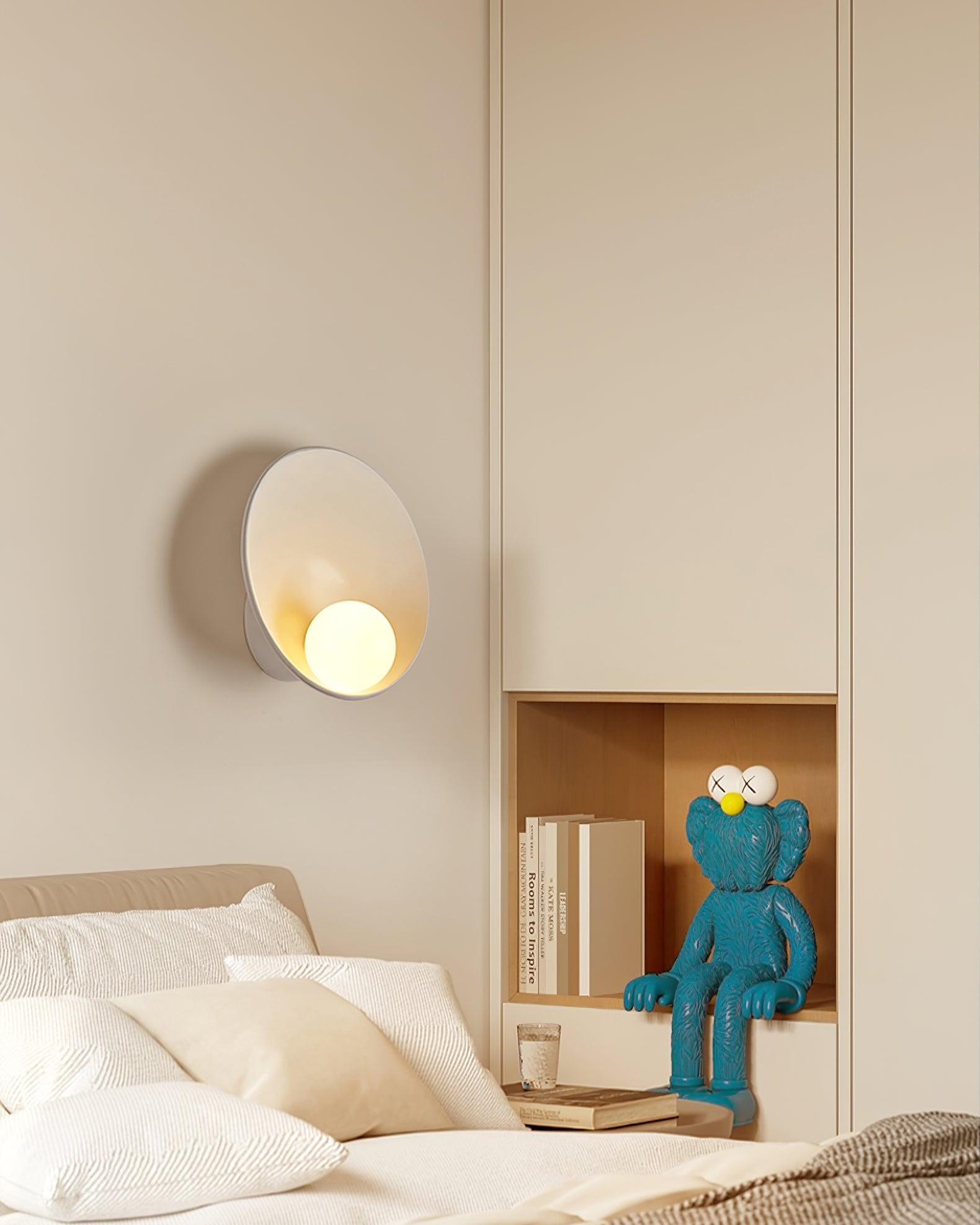 Wall Light Resin Cup Shade Accent Minimalist Cozy - Letslighting