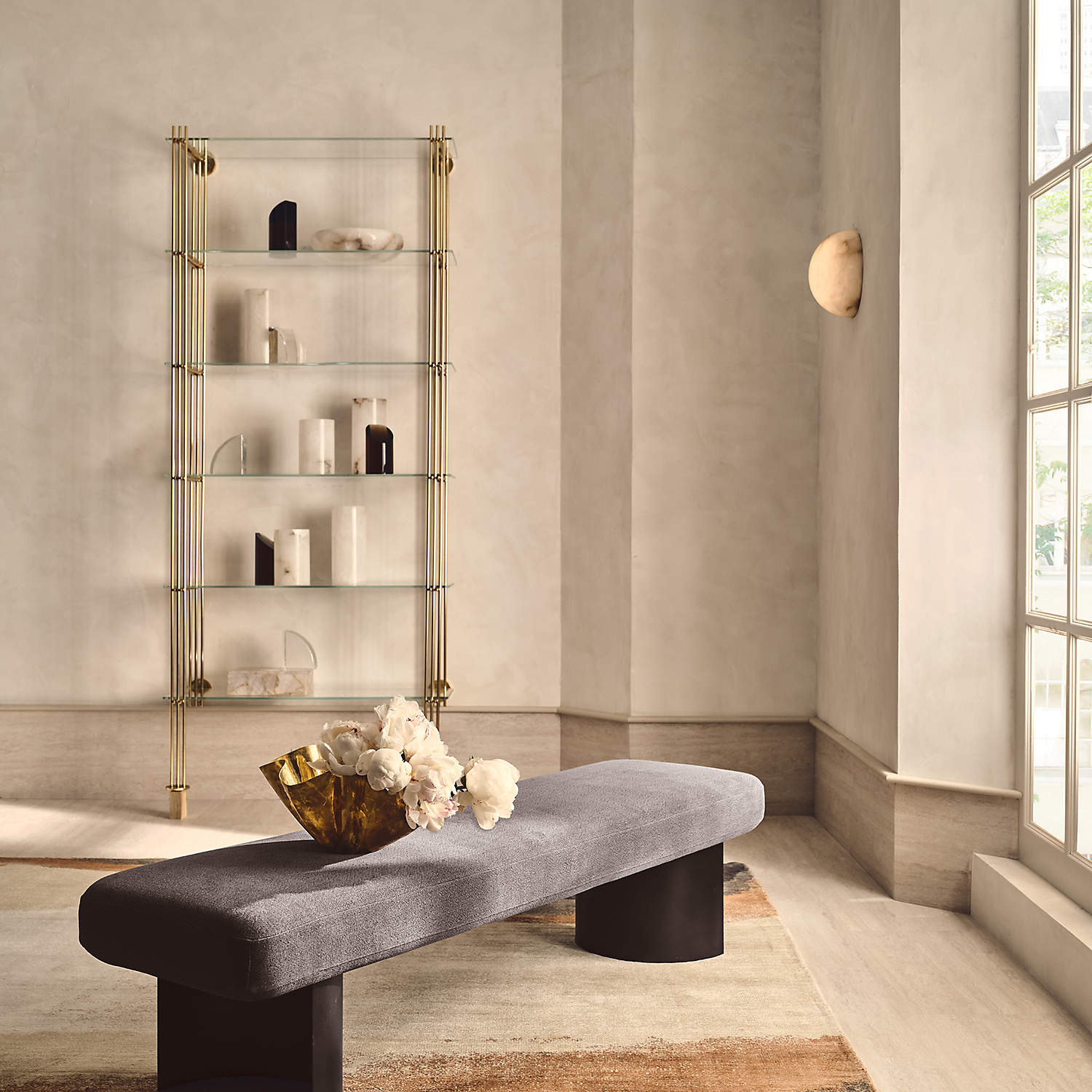 Kristy Minimalist Round Alabaster Wall Lamp - Letslighting