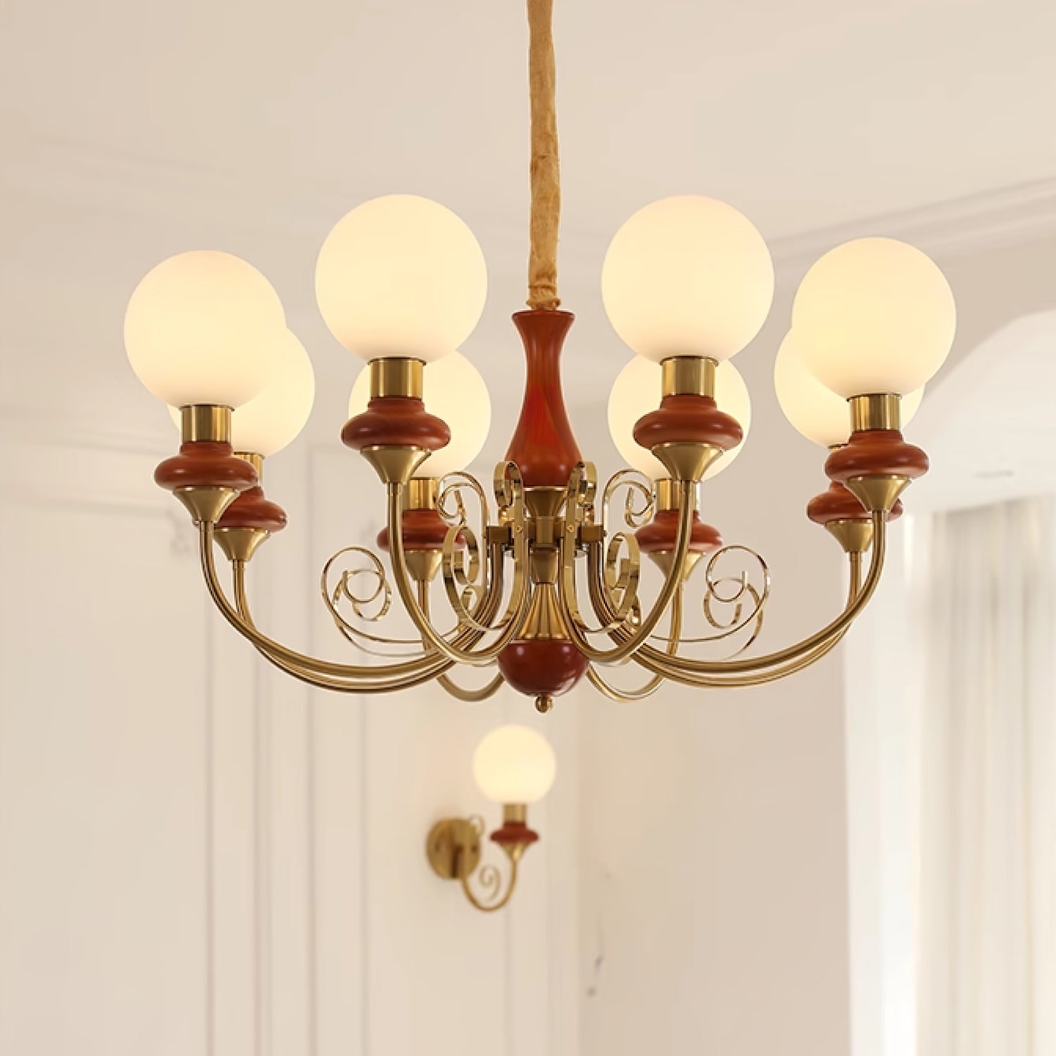 Valentina Modern Creative Chandelier Glass Dining Room Living Room