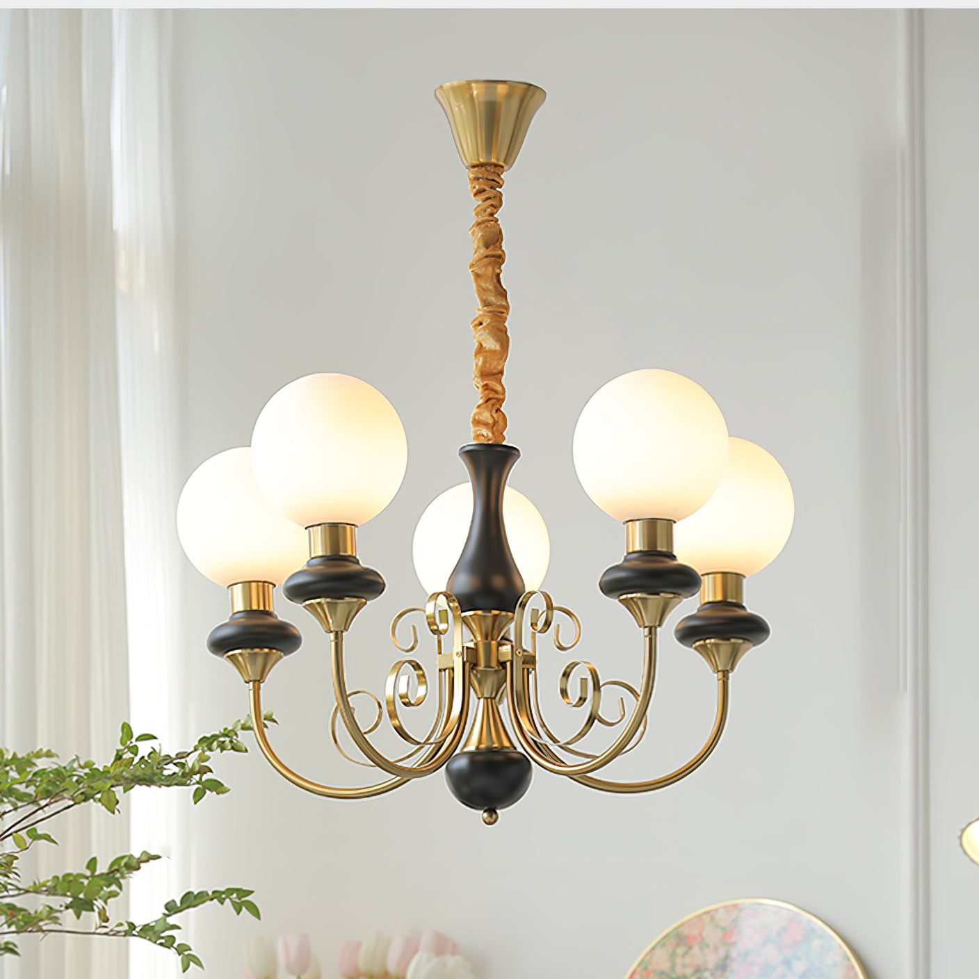 Valentina Modern Creative Chandelier Glass Dining Room Living Room