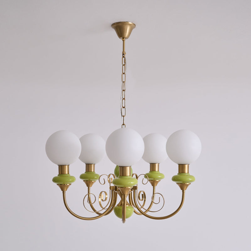 Evsolia Premium Nordic Art Onyx Glass Chandelier - Letslighting