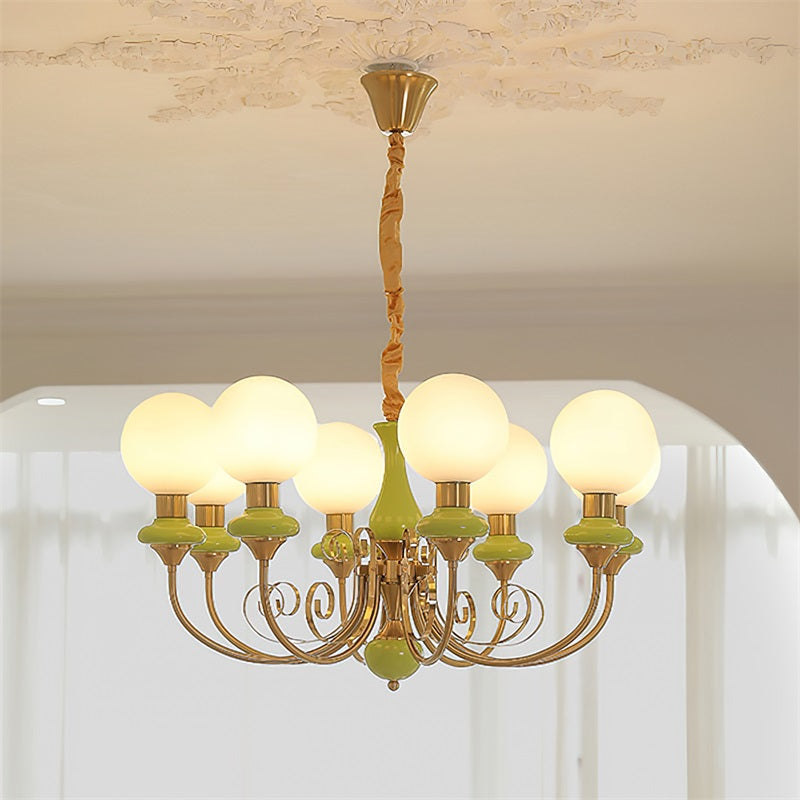 Evsolia Premium Nordic Art Onyx Glass Chandelier - Letslighting