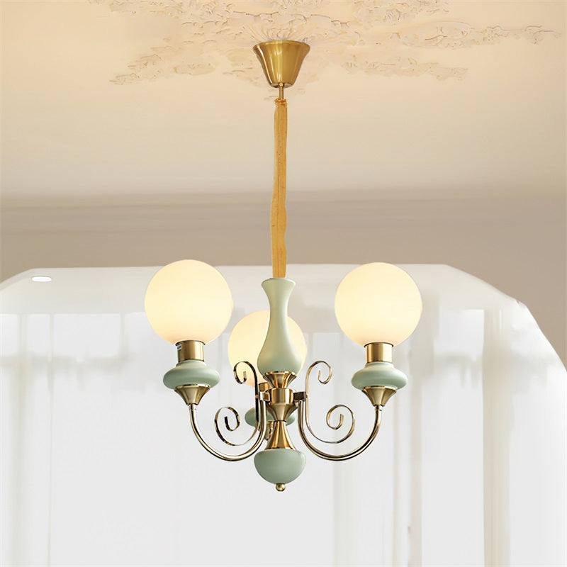 Evsolia Premium Nordic Art Onyx Glass Chandelier - Letslighting