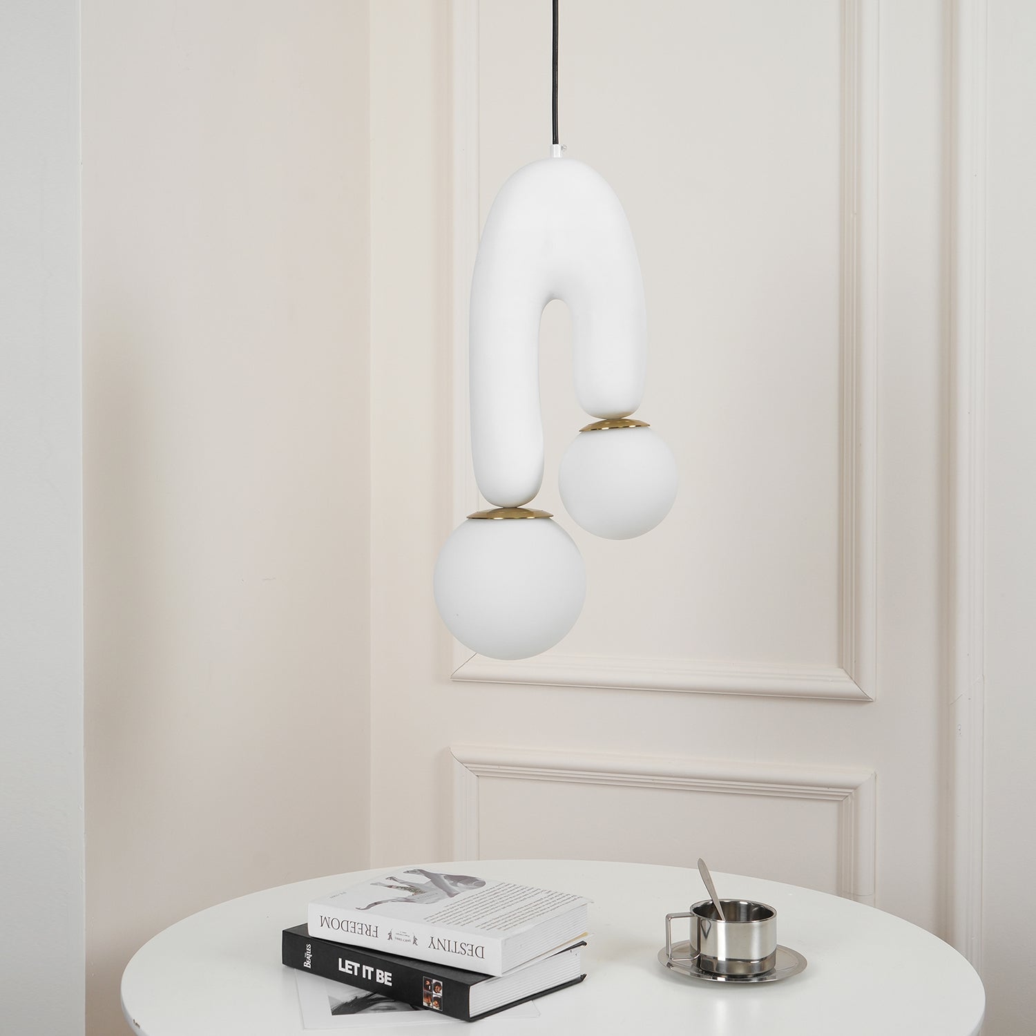 Oo Pendant Light Smooth Sculptural Organic - Letslighting