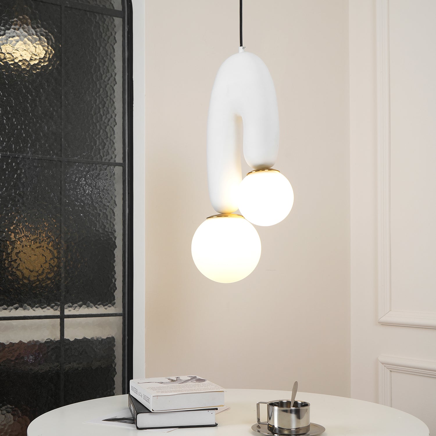 Oo Pendant Light Smooth Sculptural Organic - Letslighting