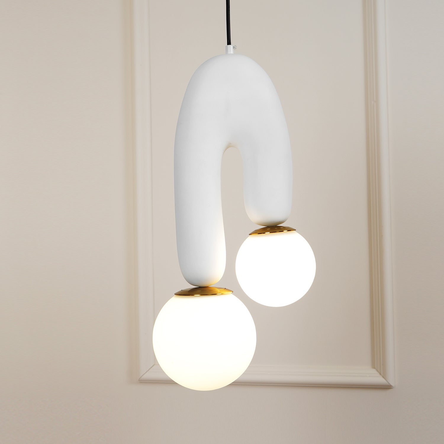 Oo Pendant Light Smooth Sculptural Organic - Letslighting